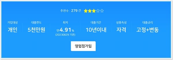 공무원가계자금신용대출 금리, 서류, 상환방법-NH농협 마이너스 통장