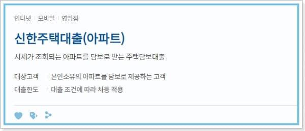 신한은행 비대면 주택담보대출(주담대 아파트) 대상조건, 우대금리, 한도, 대출수수료, 중도상환